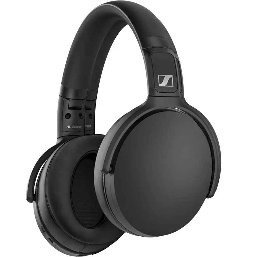 Sennheiser HD 350BT Bluetooth Over-Ear Headphones with Mic/Remote, Black. £90 RRP