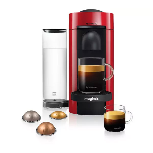 NESPRESSO by Magimix Vertuo Plus 11389 Pod Coffee Machine, Red - RRP £74.99